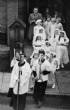 First Communion procession.