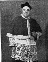 A later image of Father Pozzi as Canon of Llandudno